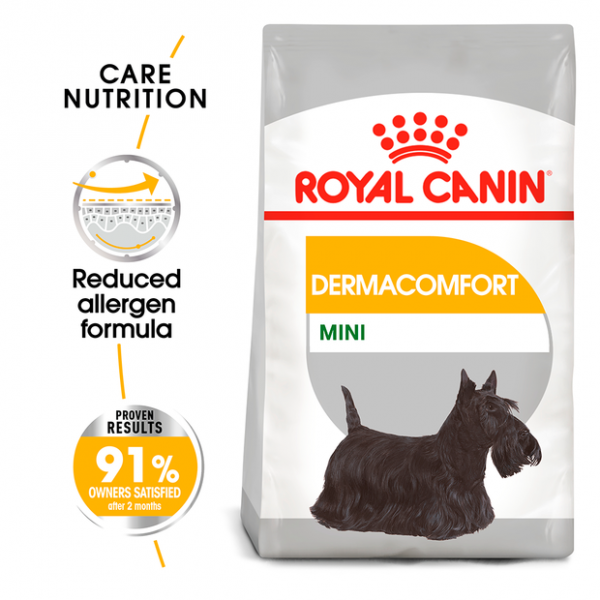 Royal Canin-  MINI DERMAcomfort храна за красива козина на кучета от дребните породи