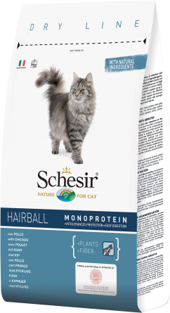 Schesir Hairball 400 g. с пиле против космени топки