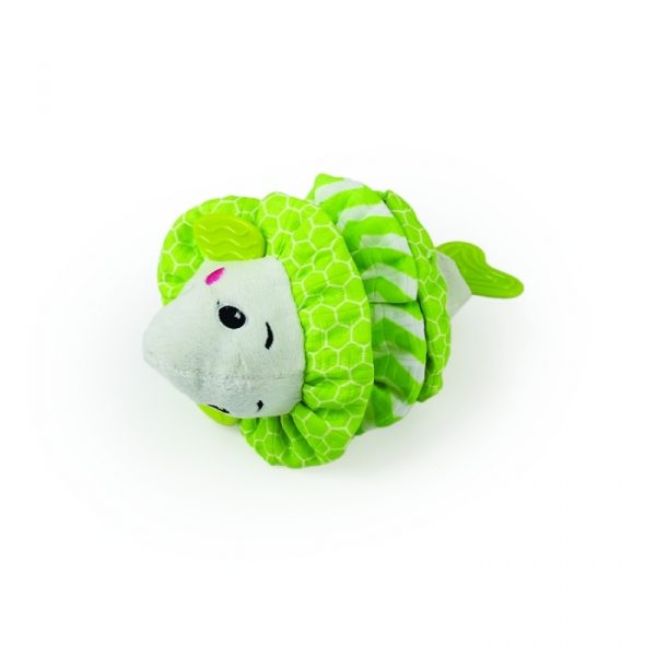 AFP Любимата играчка на малкото кученце, рибка, зелена-18 см