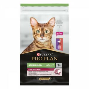 Pro Plan Sterilised 1.5 кг. за кастрирани котки с Патица и дроб