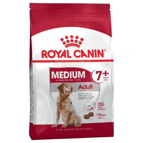 Royal Canin- MEDIUM ADULT 7+ храна за кучета над 7 години от средните породи 15кг