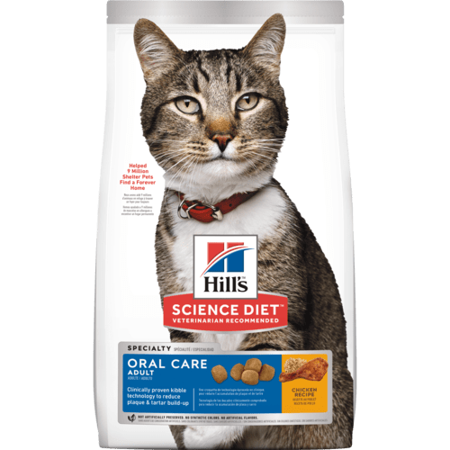Hill's SP Feline Adult Oral Chicken-подобряване на устната хигиена