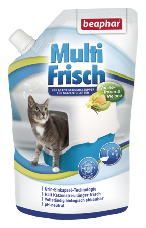 MultiFrisch ароматизатор за котешка тоалетна Ванилия и пъпеш 400 гр.