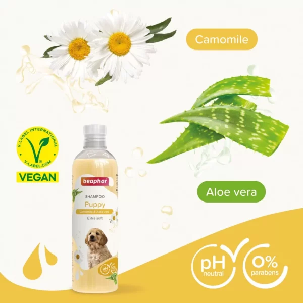 Beaphar Shampoo Puppy - шампоан с алое вера за малки кученца 250мл