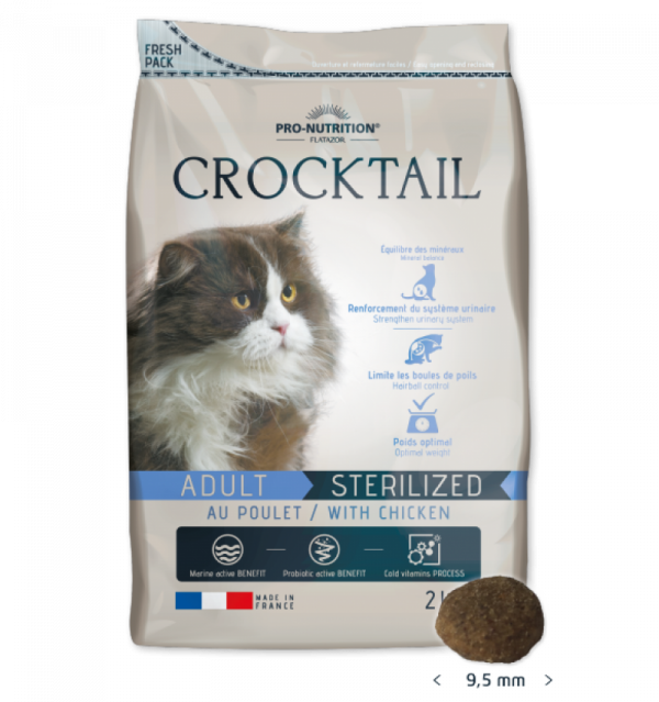 Crocktail за кастрирани котки С ПИЛЕШКО, 2 kg