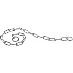 CHROME душач, единична едра метална верижка, размери
