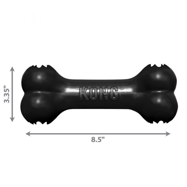 KONG® Extreme Goodie Bone™ Черен кокал L