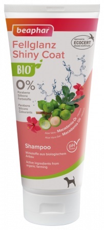 Beaphar BIO Shampoo Shiny Coat 200 мл. шампоан с макадамия, хибискус, алое вера