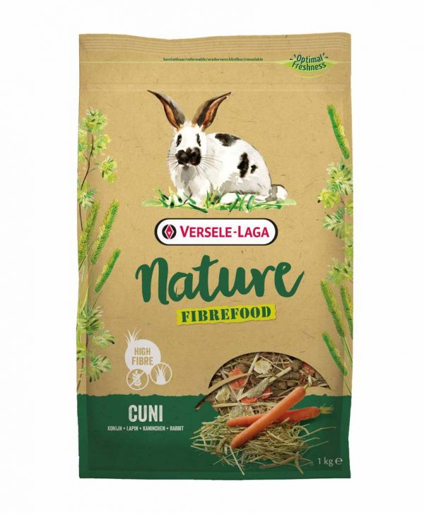 Cuni Nature FIBREFOOD 1кг.- пълноценна храна за възрастни зайчета