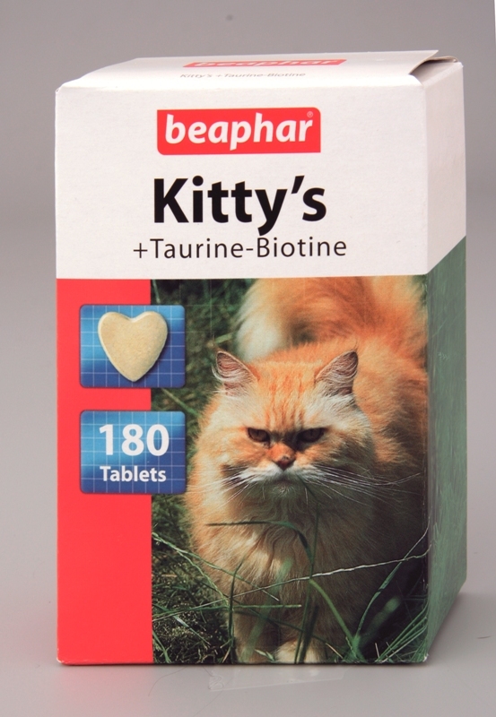 Beaphar Kitty's - витамини с биотин и таурин 180гр