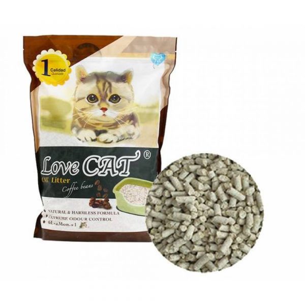WC Love Cat 6l. Еко тоалетна за котки ЗЕЛЕН ЧАЙ - Image 5