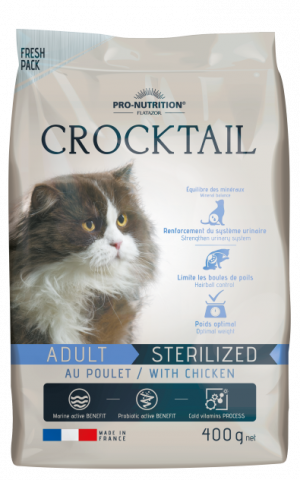 Crocktail за кастрирани котки С ПИЛЕШКО, 0.400 kg