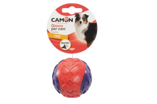 Camon Играчка топка със звук TPR, 6,3 см