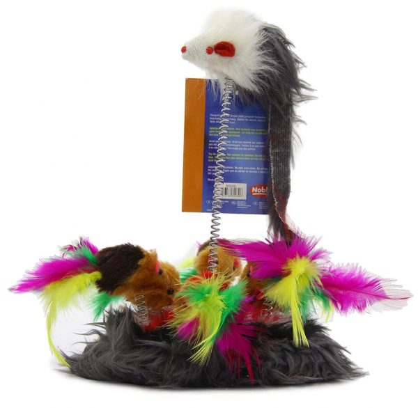 Nobby Играчка мишки на пружина, 17 см - Image 3
