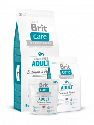 Brit Care Grain-free Adult Сьомга и картофи, 12 кг