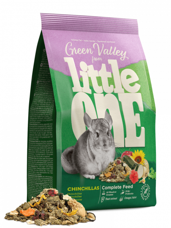 Little One Green valley Храна за чинчили богата на влакнини 750 гр