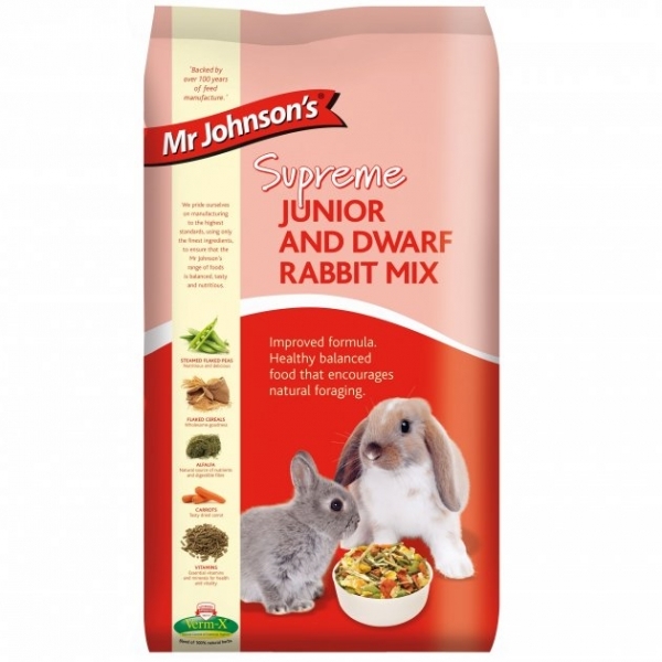 Mr Johnson's Supreme Junior&Dwarf Rabbit 900гр храна за зайче