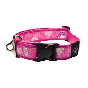 Rogz Нашийник PINK PAW  50-80 см. XXL, двойна лента