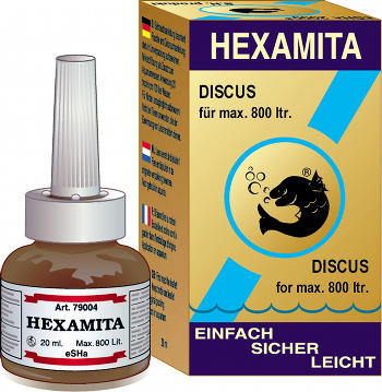 eSHa Hexamita за лечение на “дупка в главата” на Дискуси и Цихлиди, 20ml