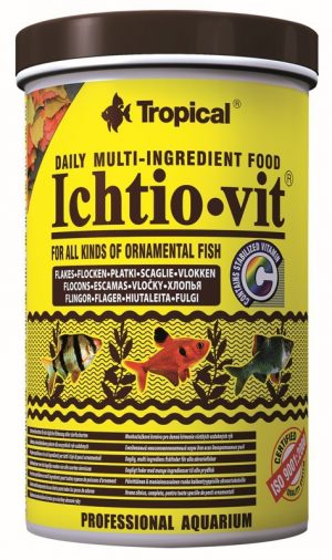 Tropical ICHTIO-VIT 1000 мл. ежедневна храна на люспи за всички декоративни рибки