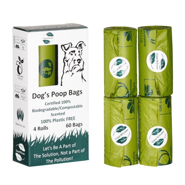 CleanNgreen Биоразградими ароматизирани торбички 4 ролки