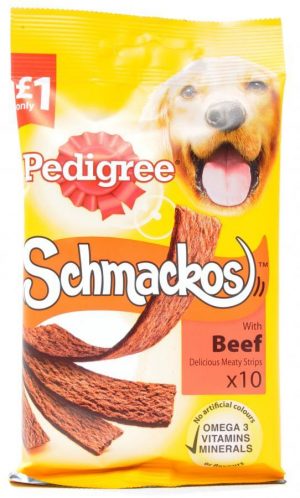 Pedigree Schmackos, 10бр. меки ленти, 86гр.