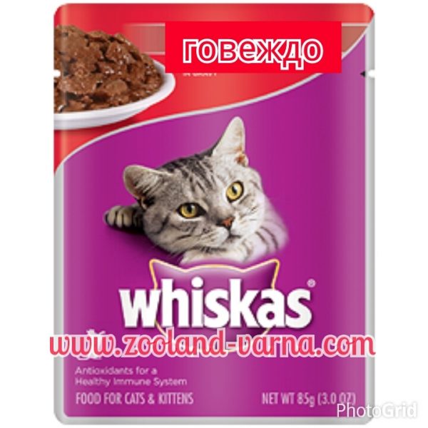 Whiskas pouch 100 гр. хапки в сос, ВСИЧКИ ВИДОВЕ