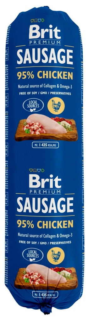 BRIT Салам за кучета с ПИЛЕ и ориз, 800 гр.