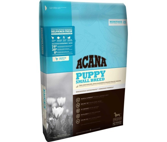 Acana Puppy Small Breed 6 кг. - беззърнена храна за подрастващи кучета от дребна порода с пиле