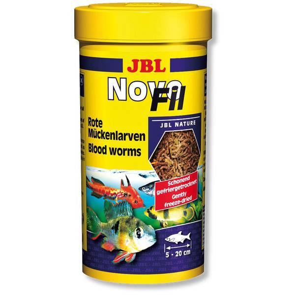 JBL NovoFil 100мл. - Вакуумирани и замразени изсушени ларви на червени комари