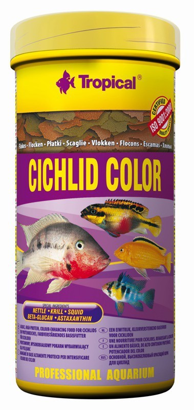 Tropical Cichlid color 100 мл. храна на люспи за оцветяването на Цихлидите