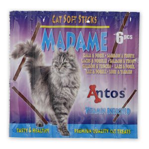 Antos Madame - котешки солети с пъстърва и сьомга, 6 бр