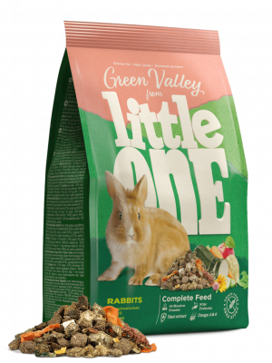 Little One Green valley Храна за зайци богата на влакнини 750 гр