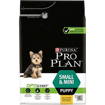 Pro Plan Small & Mini Puppy с OPTISTART®, богата на пиле 7 кг. за кучета до 10м. от дребни породи