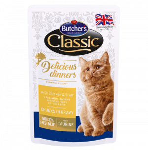 Butcher's Delicious Dinners 100 гр - Хапки в сос Грейви