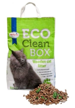 Eco Clean Box 3 кг. - постелка за котешка тоалетна от дървесни фибри
