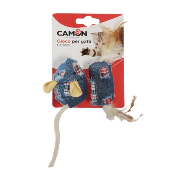 Camon Играчка мишка и цилиндър от плат - 6см