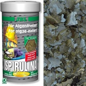 JBL Spirulina 1л.- Основна храна за риби - 40 % спирулина, люспи