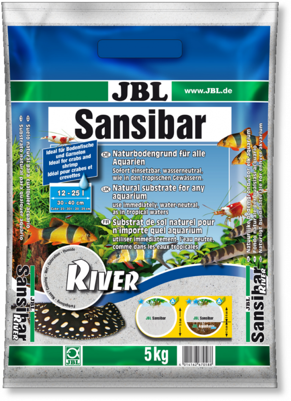 JBL Sansibar RIVER 10kg грунд за аквариуми и терариуми