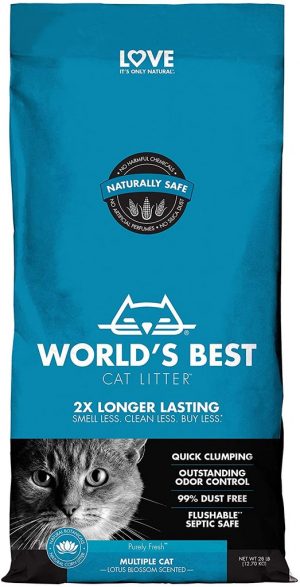 World's Best Cat Litter лотос за две или повече котки