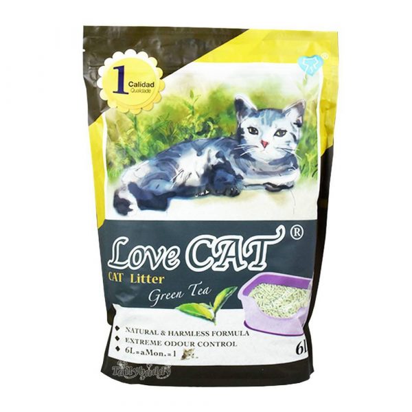 WC Love Cat 6l. Еко тоалетна за котки ЗЕЛЕН ЧАЙ - Image 2