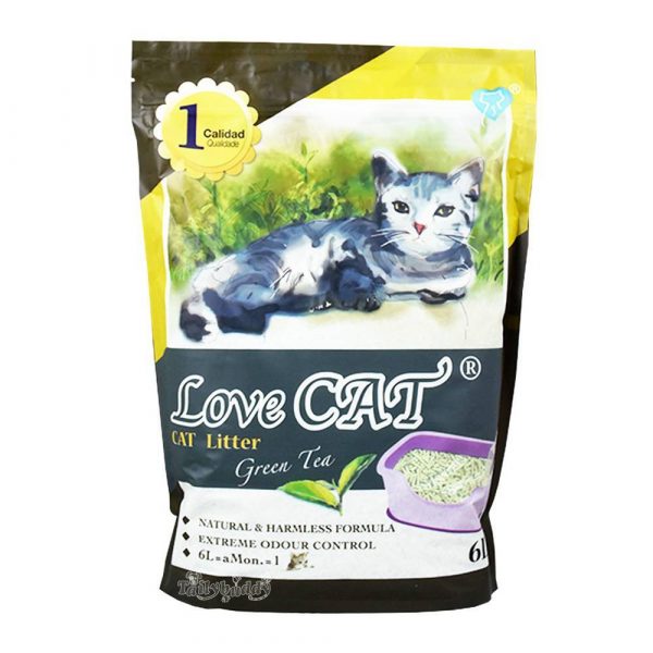 WC Love Cat 6l. Еко тоалетна за котки ЗЕЛЕН ЧАЙ