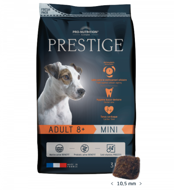 Prestige ADULT 8+ MINI за кучета от дребни породи над 8 години, 3кг