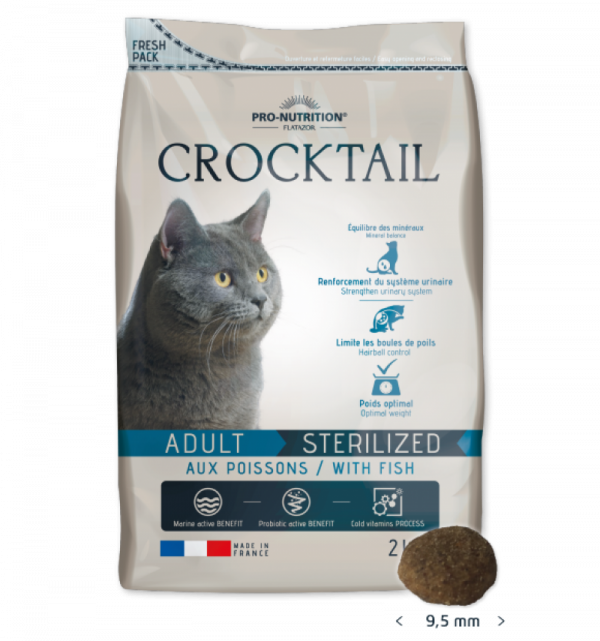 Crocktail за кастрирани котки С РИБА, 2 kg