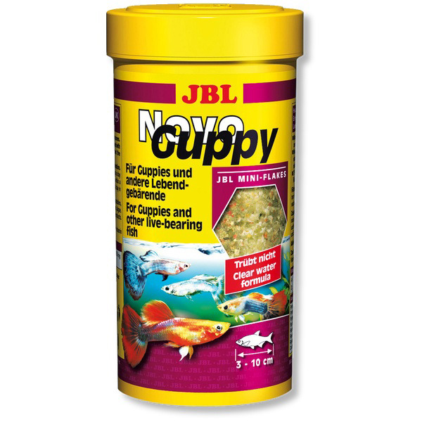 JBL NovoGuppy 250мл. - Основна храна за гупи - люспи