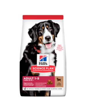 HILL`S DOG Adult Large Breed Lamb & Rice - храна за кучета едрите породи над 25кг с агне и ориз 14кг