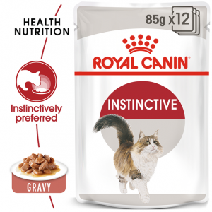 Royal Canin- INSTINCTIVE IN GRAVY pouch - паучове за идеално тегло 85гр
