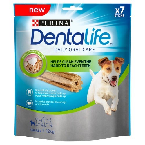 PURINA® DENTALIFE Sticks - лакомство за кучета от дребни породи, 7 бр. 115 гр.