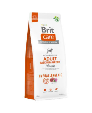 Brit Care Adult Medium Lamb Hypoallergenic - Хипоалергенна храна с агне и ориз