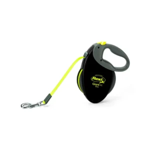 Flexi Neon Giant M – Светлоотразителен Автоматичен Повод 8м за Кучета до 25кг